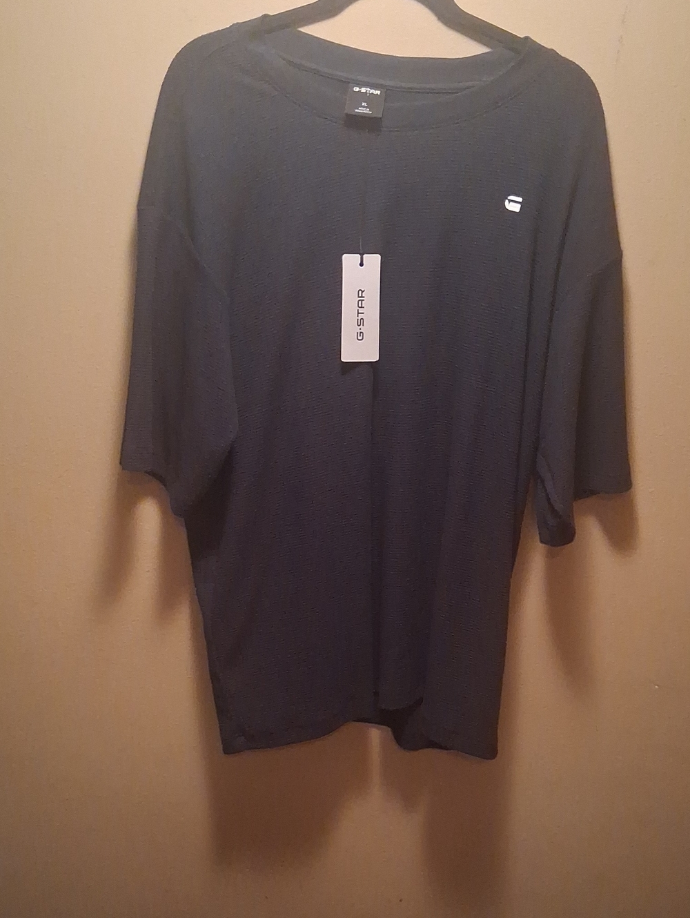 G-Star Men’s Navy Short Sleeve Crew Tee with Subtle Logo